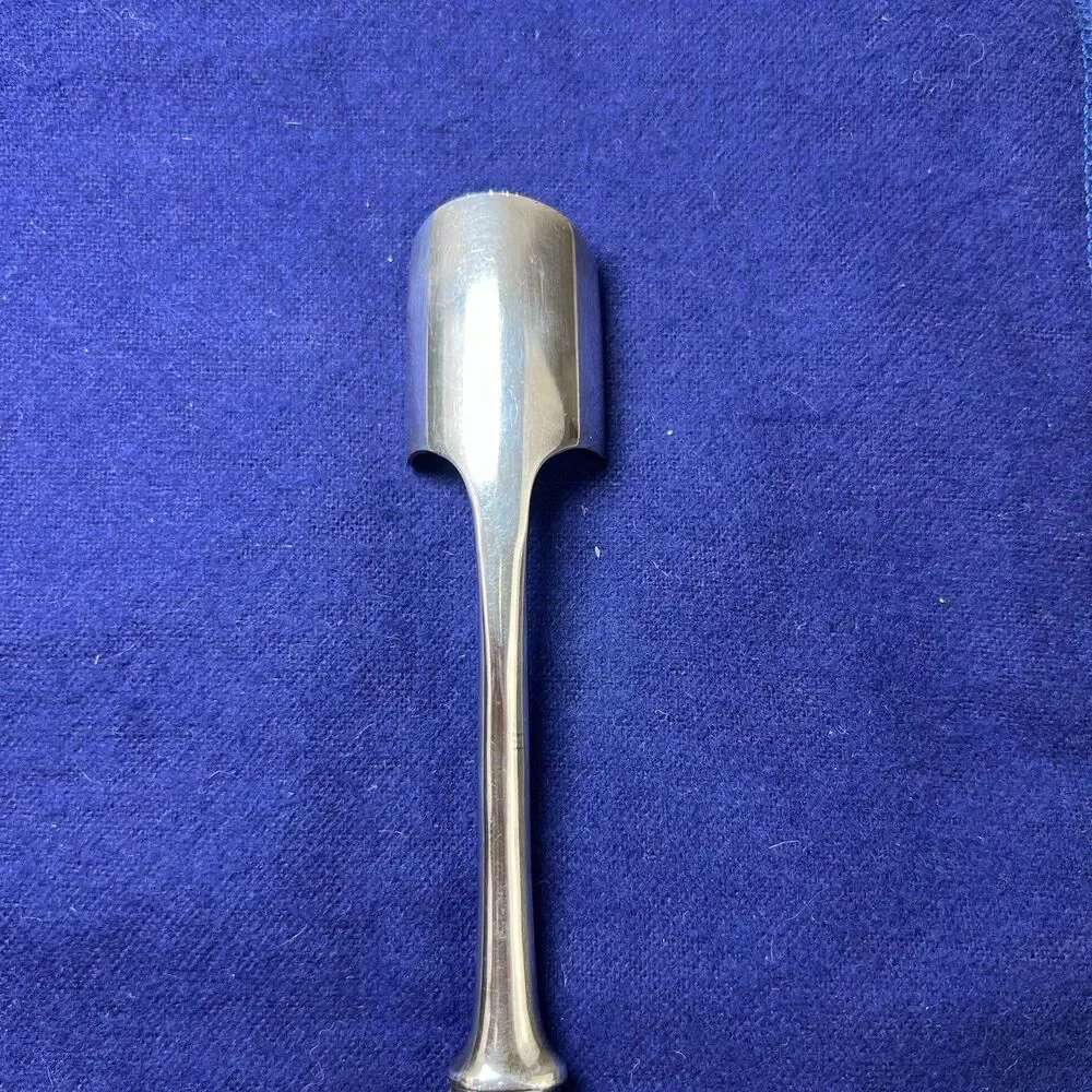 VTG Antique Sterling Silver Victorian Cheese SCOOP Spoon Mother Pearl Handle